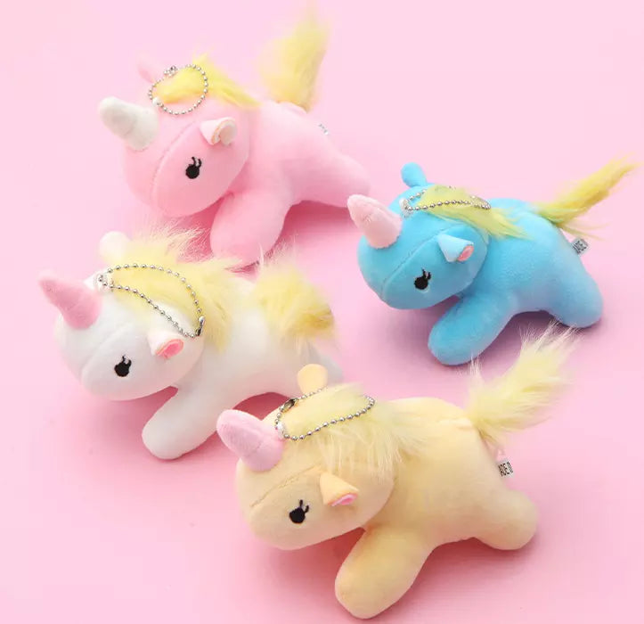 Unicorn Pendant Plush Doll Keychain