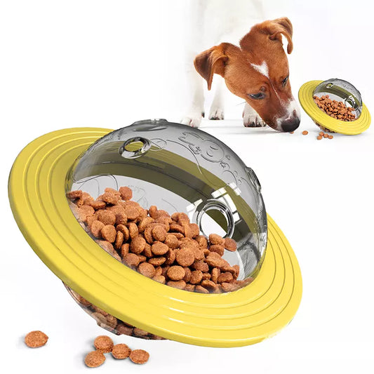 Flying UFO Interactive Dog Food Dispenser & Playing Toy - Keep Your Pup Active and Engaged!