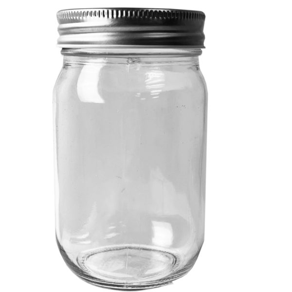 12 Ounce Glass Container w/Lid MOQ-12Pcs, 2.69$/Pc