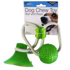 Suction Cup Dog Chew with Ball and Rope