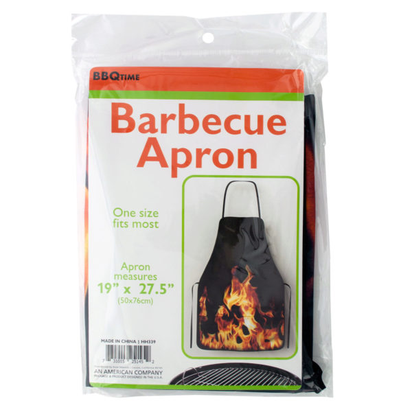 Barbecue Apron with Flame Design