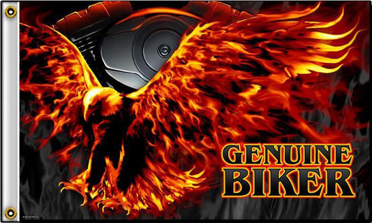 Buy GENUINE BIKER FLYING EAGLE DELUXE 3' X 5' BIKER FLAGBulk Price