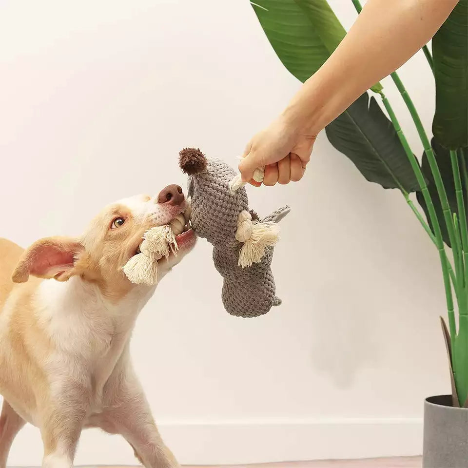 Cute Soft Durable Plush Dog Chew Toys - Perfect for Gentle Playtime and Teething