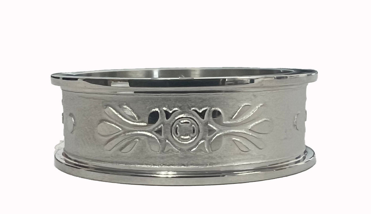 Wholesale Metal Design Womens Stainless Steel Ring (sold by the piece)