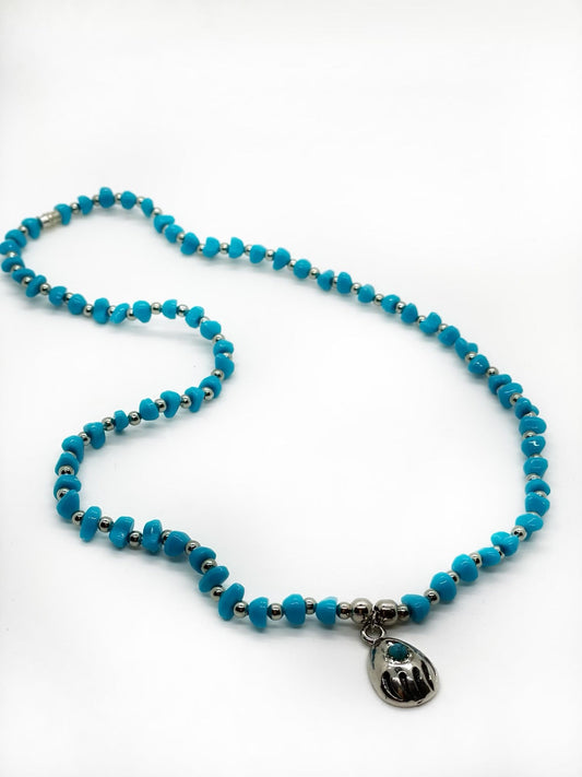 Buy TURQUOISE COLOR BEAR CLAW NECKLACEBulk Price