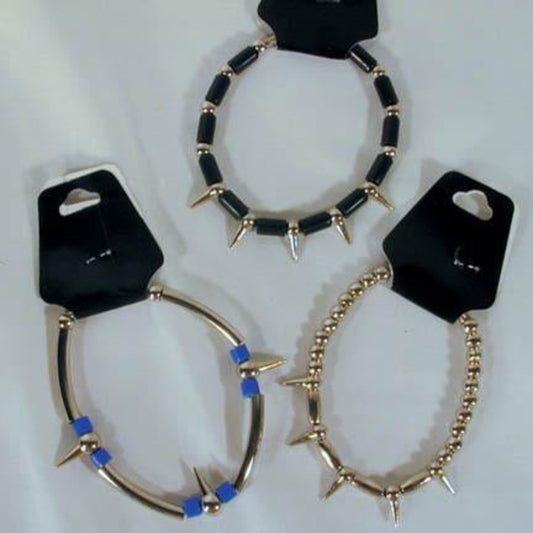 Wholesale Assorted Design Metal Bracelet and Spiked Bracelets (Sold by the dozen)