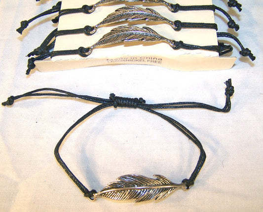 Buy METAL FEATHER ROPE BRACELETS ( sold by the dozenBulk Price