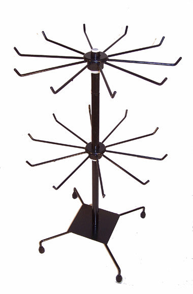 Wholesale BLACK 20 INCH 2 LEVEL WIRE COUNTER DISPLAY RACK (sold by the piece )