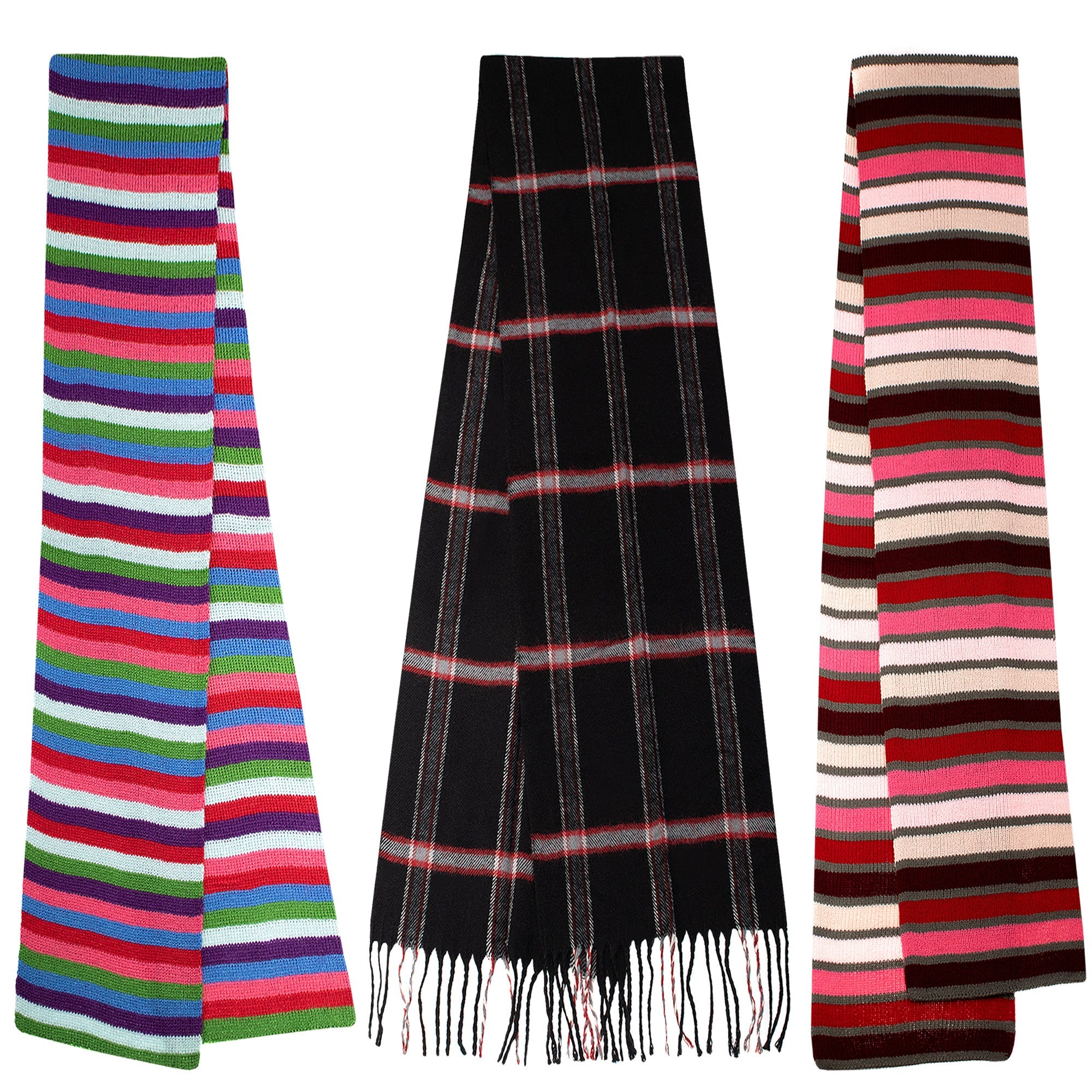 Buy Unisex Wholesale Scarf in Assorted Colors And Styles - Bulk Case of 24