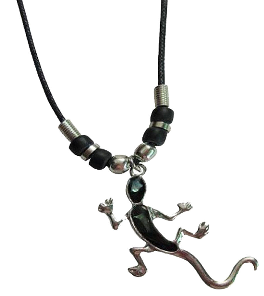 Wholesale LIZARD PAUA SHELL  ROPE NECKLACE (Sold by the piece or dozen) CLOSEOUT NOW 50 CENTS EA