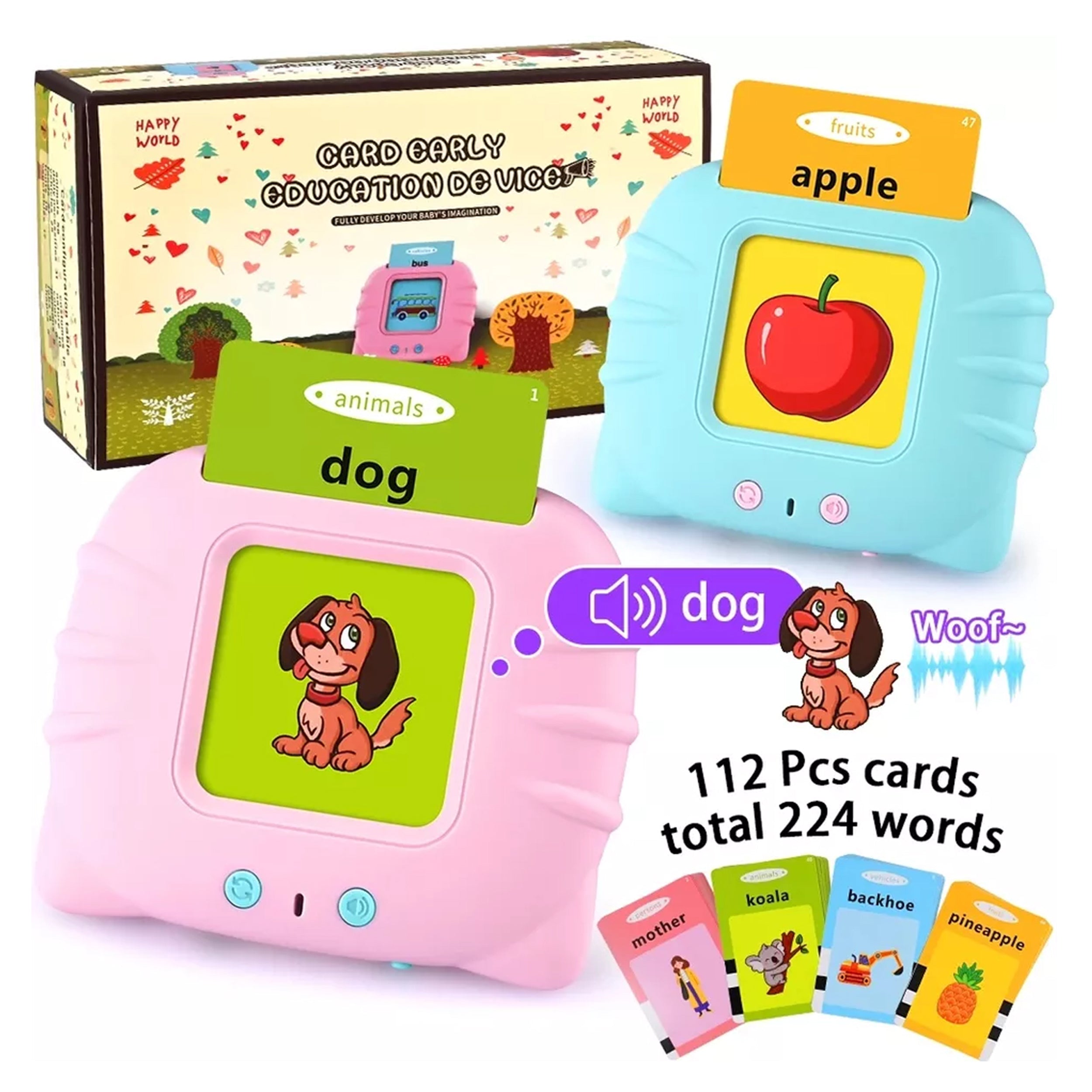 Talk and Learn Flashcards - Interactive Educational Toy for Kids