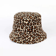 Printed Leopard Bucket Hats