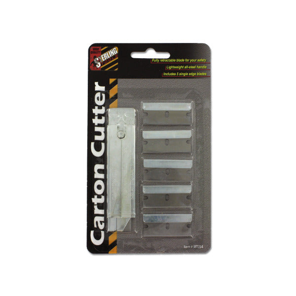Carton Cutter with Extra Blades