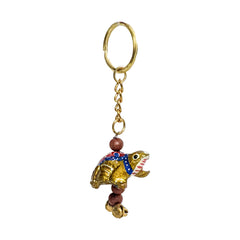 Meena Animal Mix Handmade keychain ,Handcrafted Key Holder (1inch)