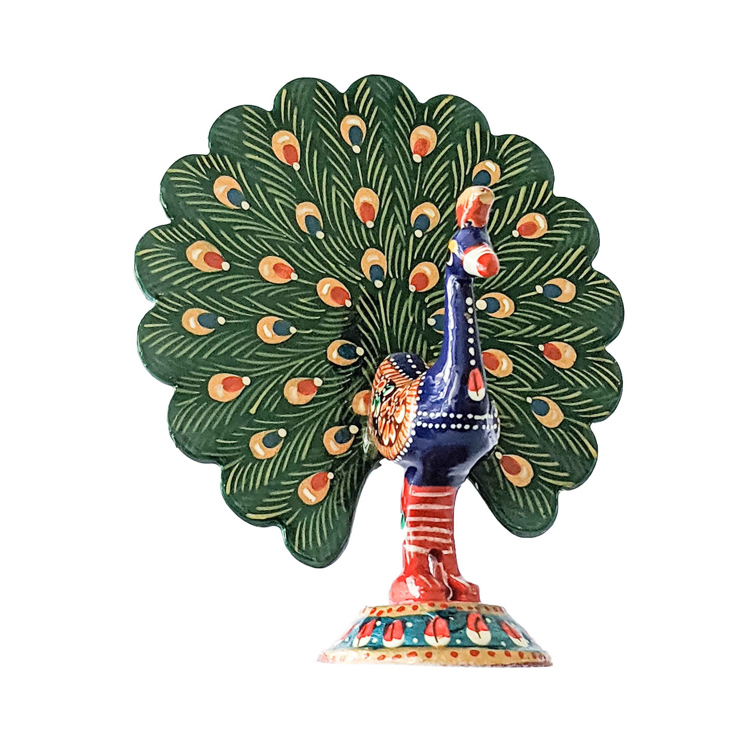 Add Graceful Beauty to Your Home Décor With  Handicraft Wooden Sculpture Dancing Peacock