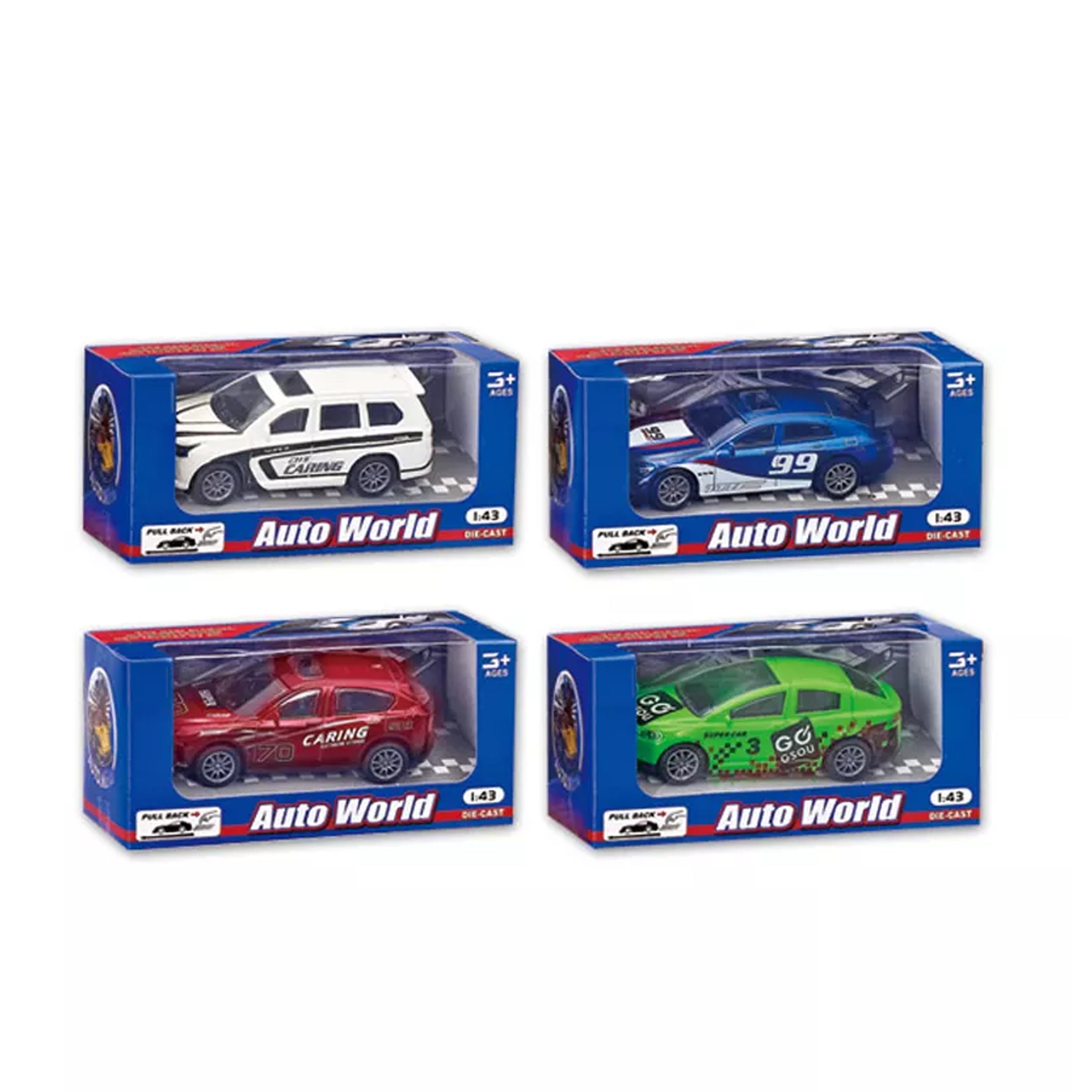 Mini 4 Colors Alloy Diecast Racing Pull-back Vehicle Toy - Perfect for Kids