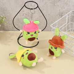 Fun to Your Accessories with Mini Avocado Doll Plush Pendant Keychains