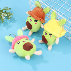 Fun to Your Accessories with Mini Avocado Doll Plush Pendant Keychains