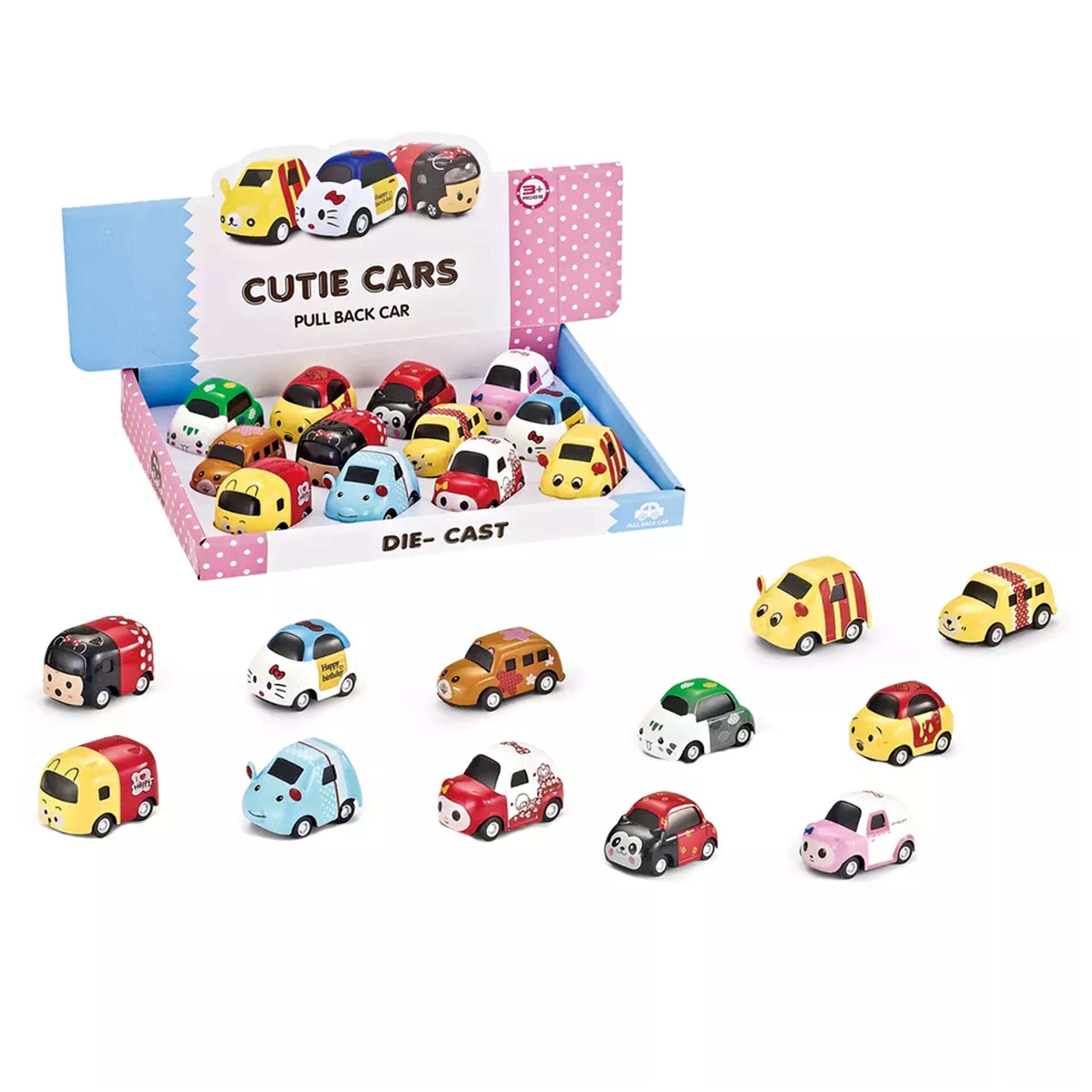 Mini Friction Die Cast Pull Back Metal Vehicle Toys - Perfect for Playtime and Collecting