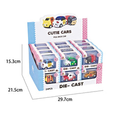 Mini Friction Die Cast Pull Back Metal Vehicle Toys - Perfect for Playtime and Collecting