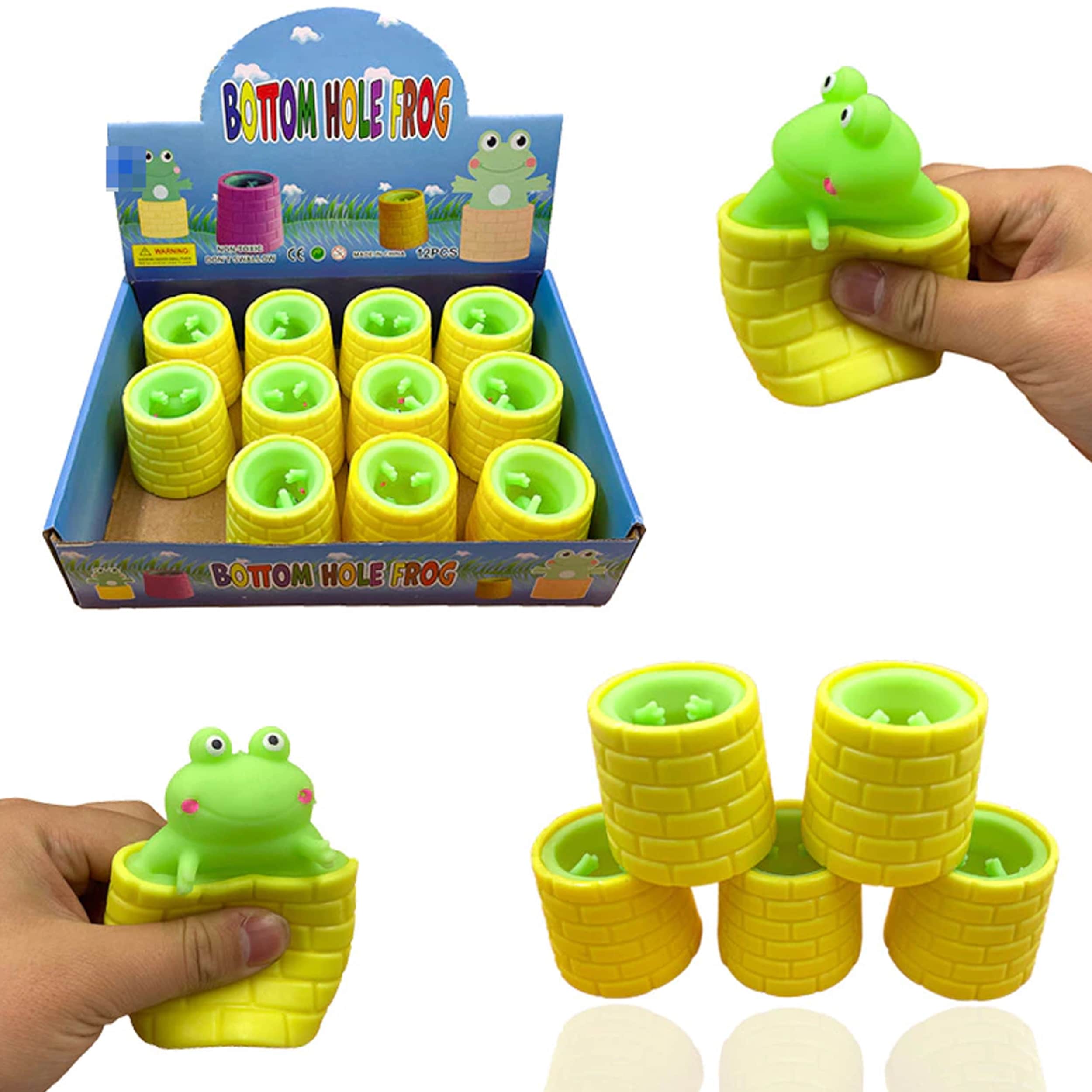 Cute and Satisfying Frog Cup Animal Squishy Toys - Assorted
