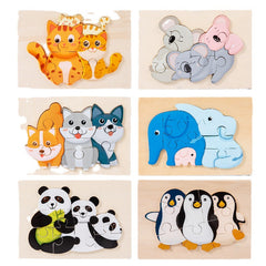 Animal Family Wooden Puzzle