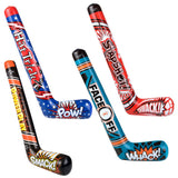 Inflate Hockey Stick 37" In Bulk- Assorted