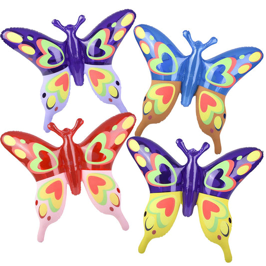 Inflate Butterfly Transparent In Bulk-Assorted