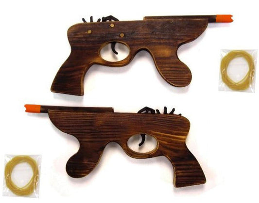 Buy ANTIQUE LOOKING MACHINE GUN ELASTIC SHOOTER Bulk Price