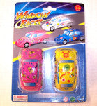 Buy STICKY CAR W FLOWER PRINT WINDOW RACERS (Sold by the dozen) CLOSEOUT NOW ONLY 25 CENTS EABulk Price