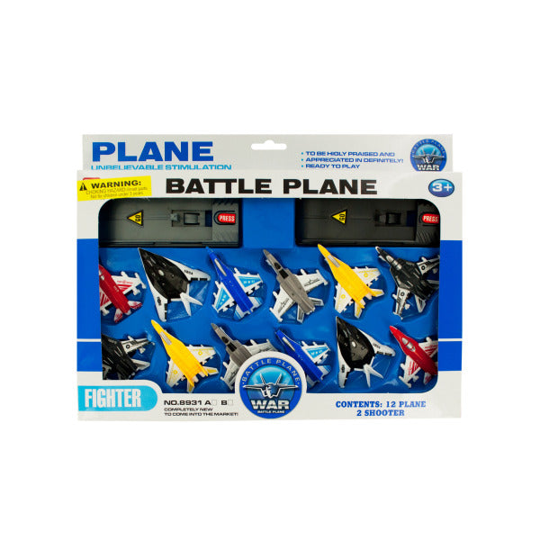 Toy Jet Fighter Planes with Launch Pads Set