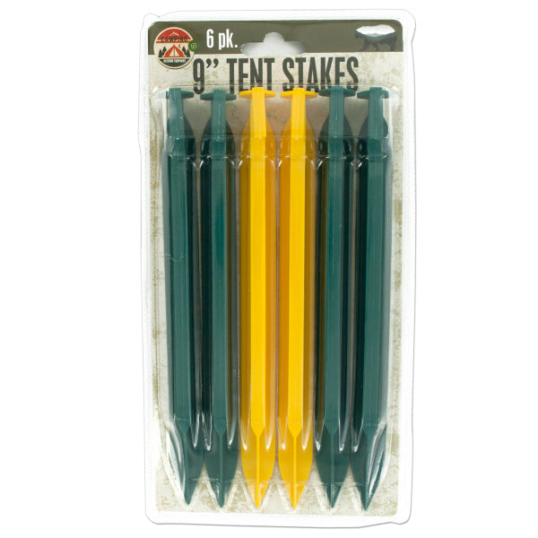 Plastic Tent Stakes Set