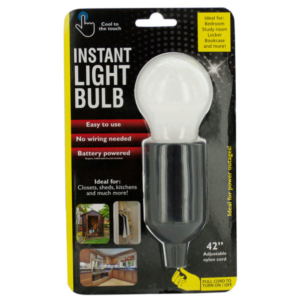 Instant LED Light Bulb with Pull Cord