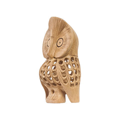 Handmade Wooden Jaali Work Owl