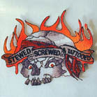 Wholesale STEWED SCREWED & TATTOOED 4 inch PATCH (Sold by the piece or dozen ) -* CLOSEOUT AS LOW AS .75 CENTS EA