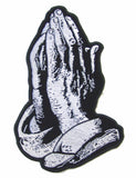 Wholesale JUMBO RELIGIOUS PRAYING HANDS PATCH 10 INCH (Sold by the piece)