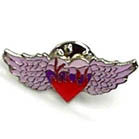 Wholesale HEART WINGS HAT / JACKET PIN (Sold by the dozen) *- CLOSEOUT NOW 50 CENTS EA