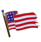 Wholesale AMERICAN WAVEY FLAG HAT / JACKET PIN (Sold by the dozen)