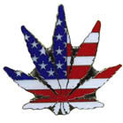 Wholesale USA POT LEAF HAT / JACKET PIN (Sold by the piece or dozen)