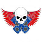 Wholesale PISTON SKULL WINGS HAT / JACKET PIN (Sold by the dozen) *- CLOSEOUT NOW 50 CENTS EACH