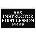 Wholesale SEX INSTRUCTOR HAT / JACKET PIN (Sold by the dozen)