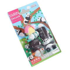Get Creative with Cute Panda 3D Easter Gift Eraser Stationery Set For Kids