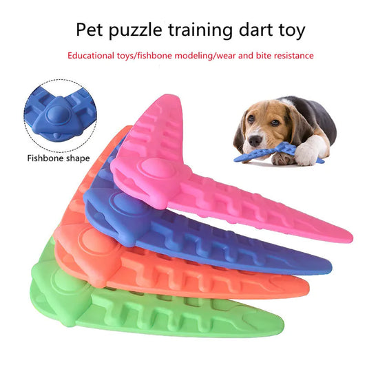 Discs Shape Pet Flying Fetch Dog Chew Toys
