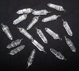 Wholesale CLEAR QUARTZ  WIRE WRAPPED CRYSTAL CUT STONE PENDANTS