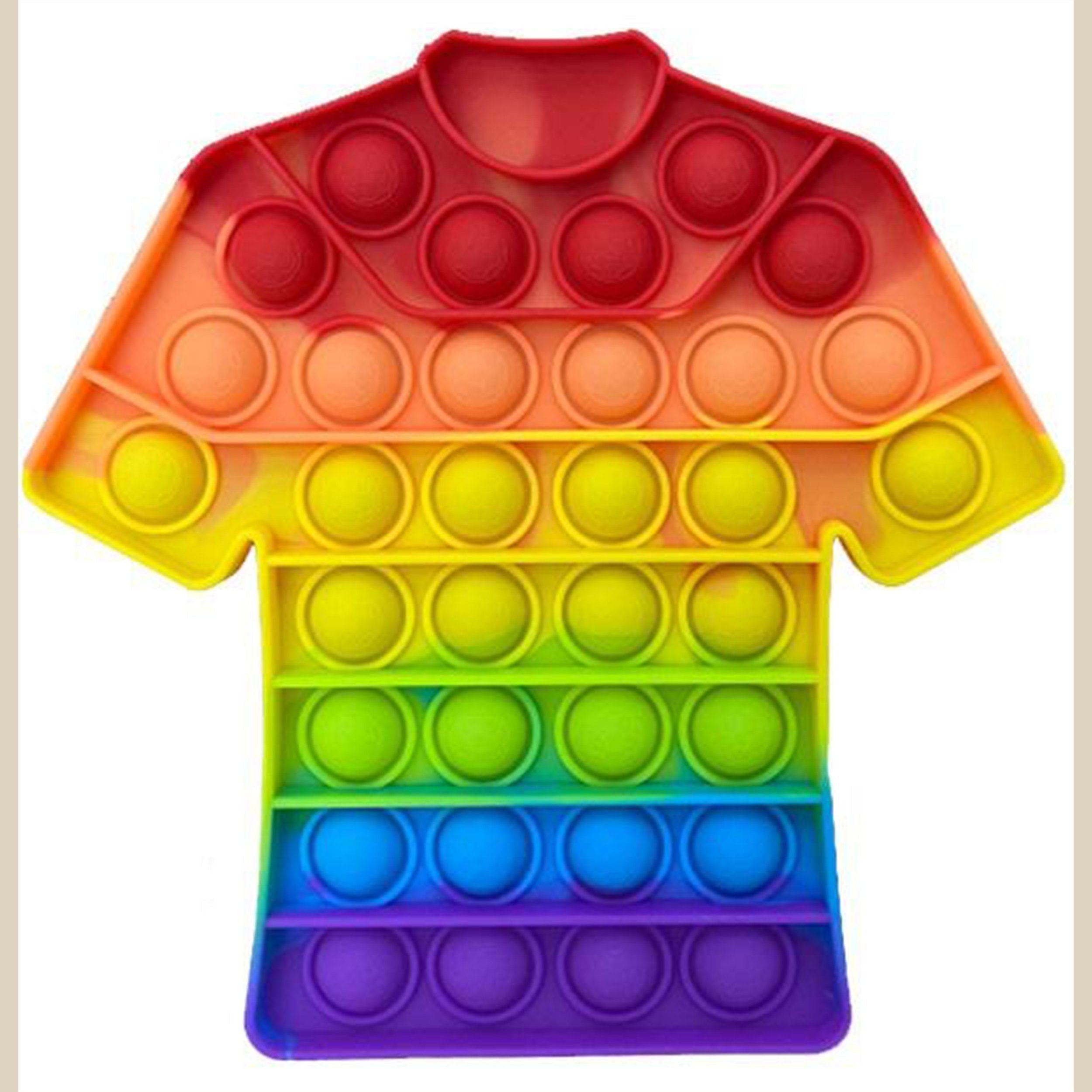Rainbow T- Shirt Pop it Fidget Toy