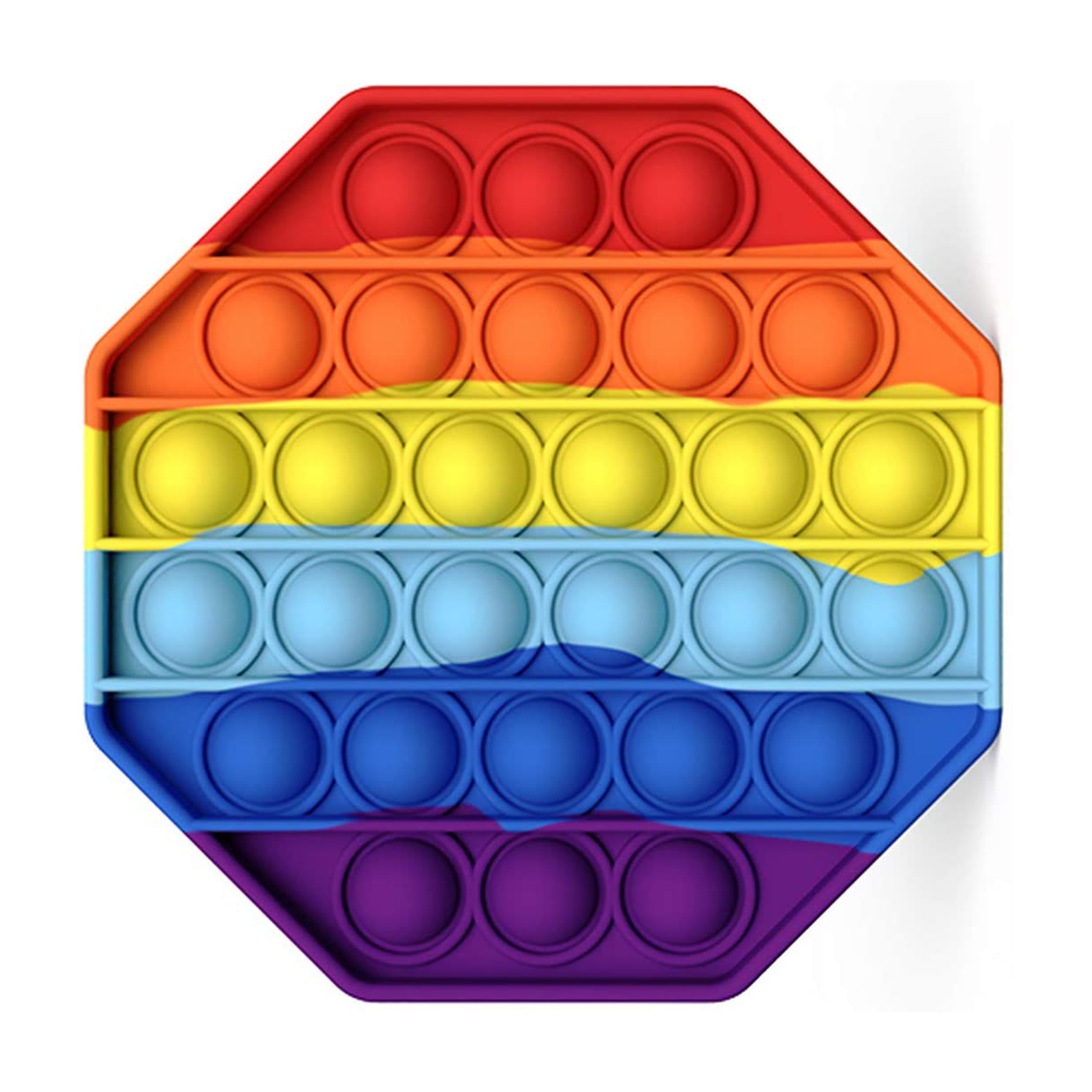 Rainbow Octagon Pop it Fidget Toy