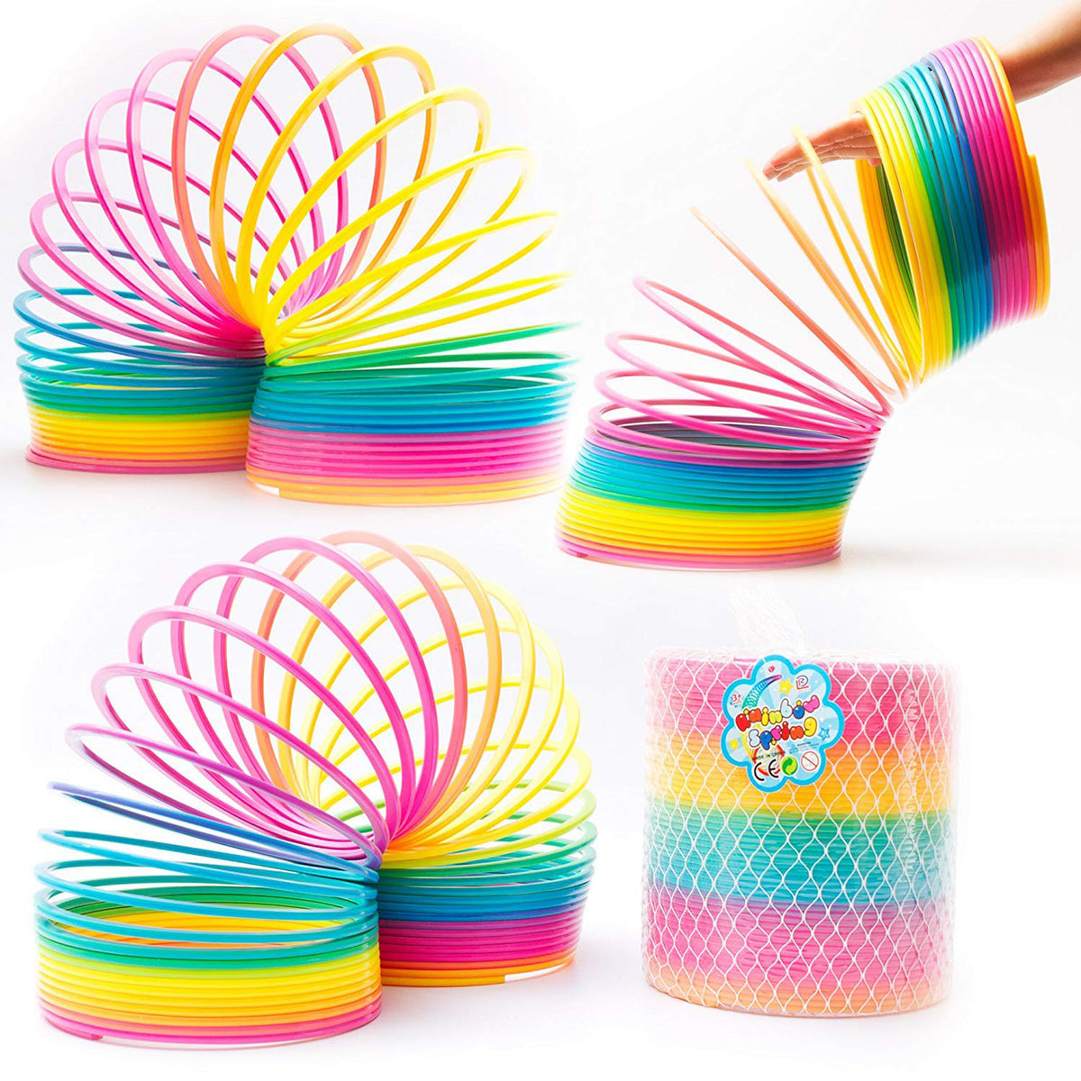 Rainbow Spring Plastic Coil Toy