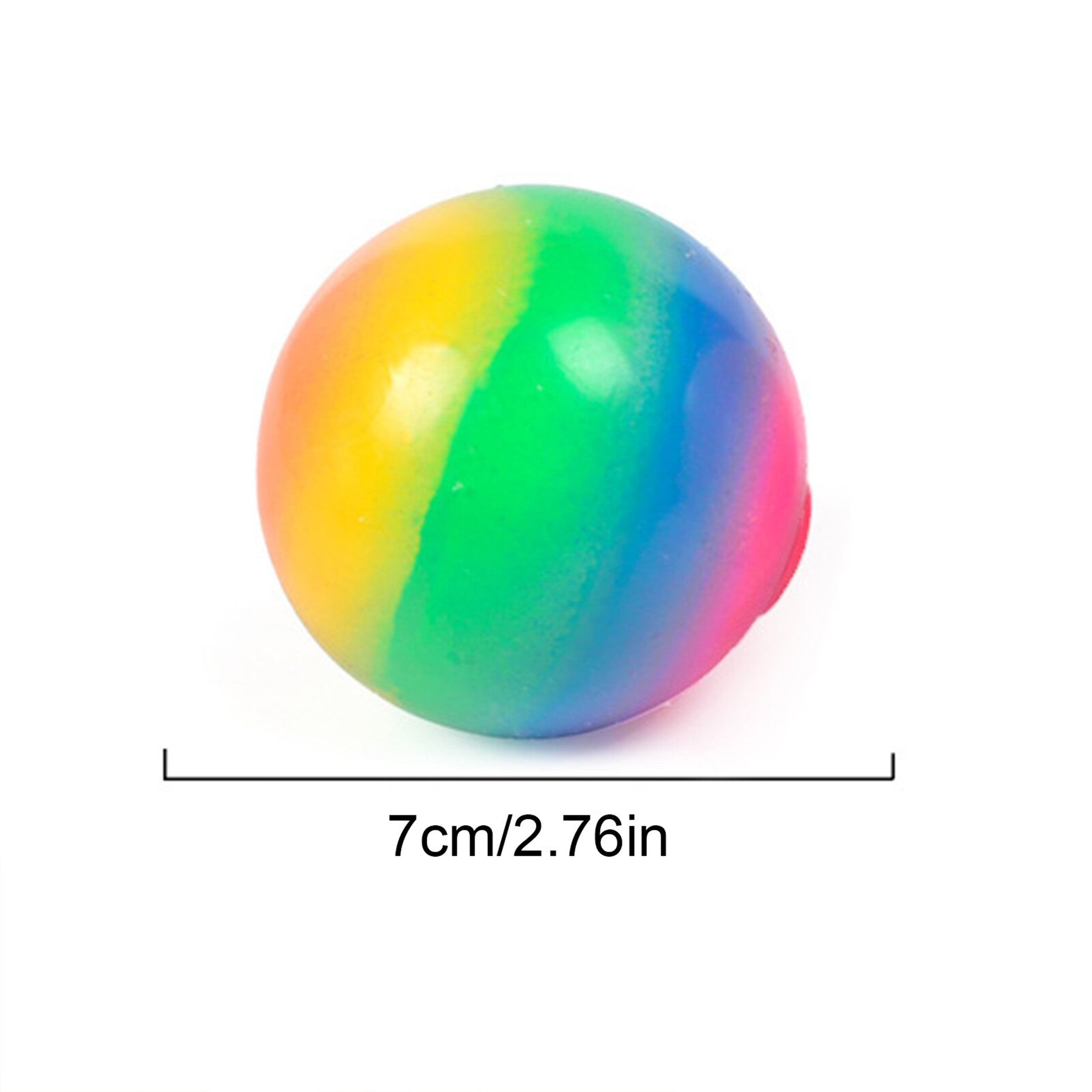 Rainbow Squishy Elastic Sensory Ball