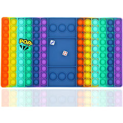 Rainbow chess board pop it fidget toys