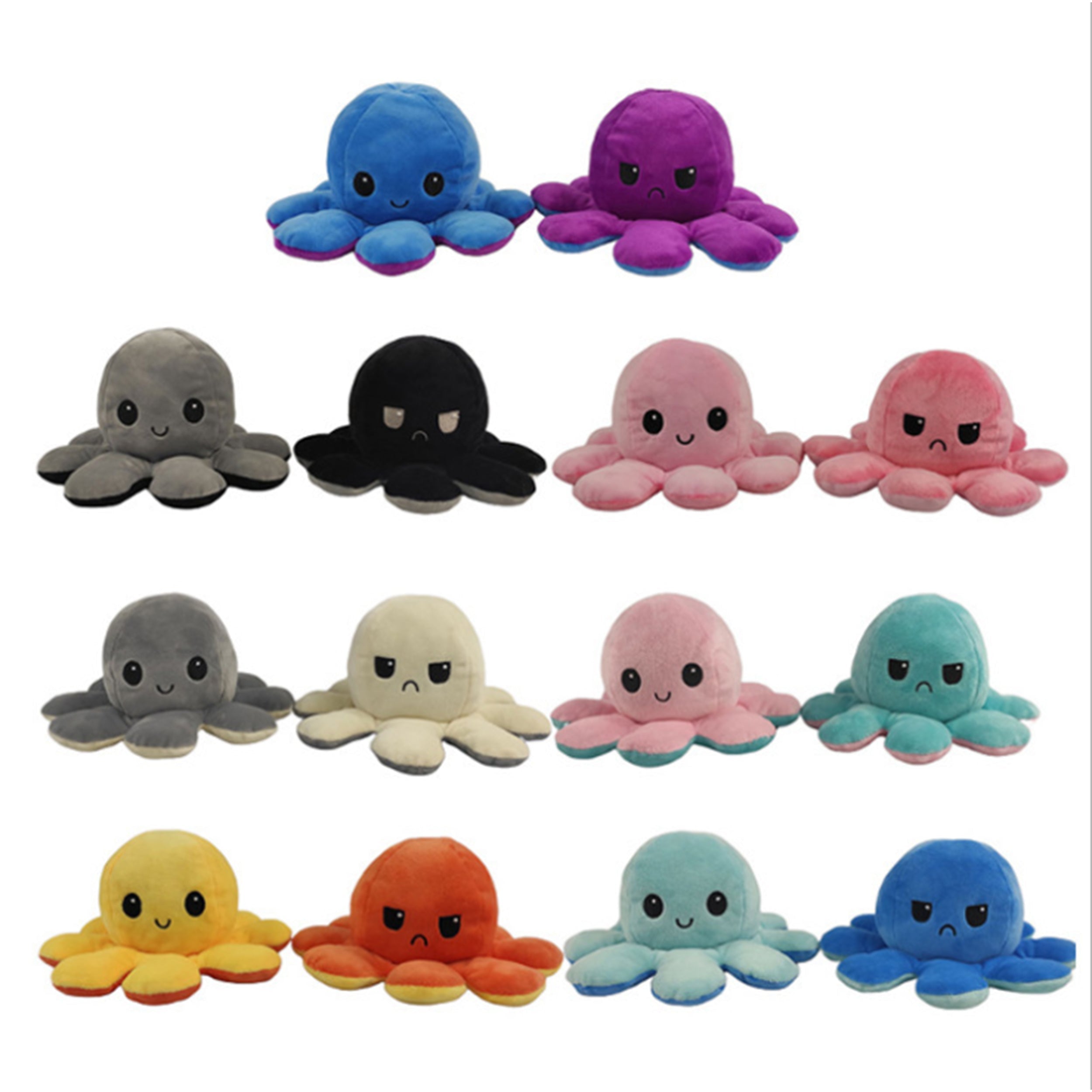 Reversible Octopus Plush Toys